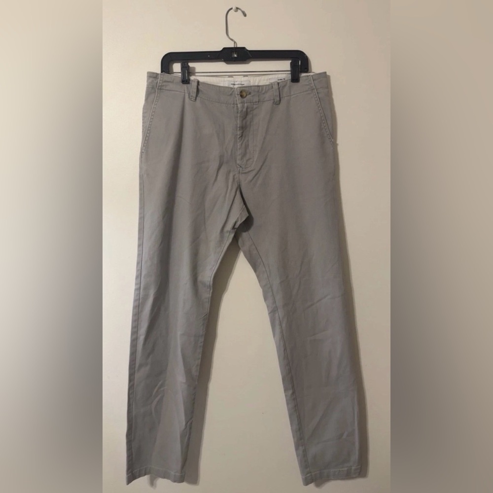 Urban Outfitters Mens Jeans 32X32 Skinny Fit Chino Pants Khaki Stone Cotton EUC!